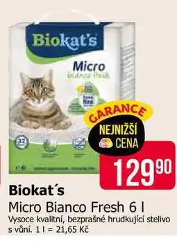 Teta Biokat's Micro Bianco Fresh nabídka