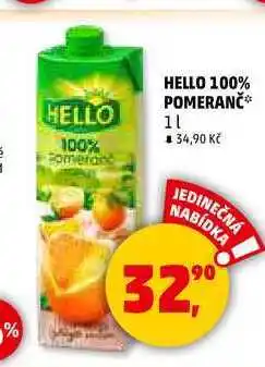 Penny Market HELLO 100% POMERANČ nabídka