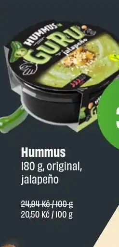 BonVeno Hummus, original, jalapeño nabídka