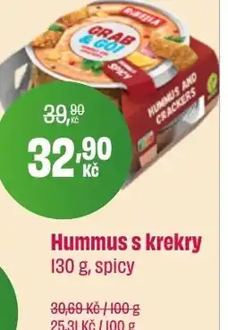 BonVeno Hummus s krekry, spicy nabídka