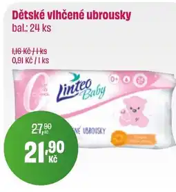 BonVeno Dětské vlhčené ubrousky nabídka