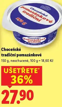 Lidl Choceňské tradiční pomazánkové nabídka
