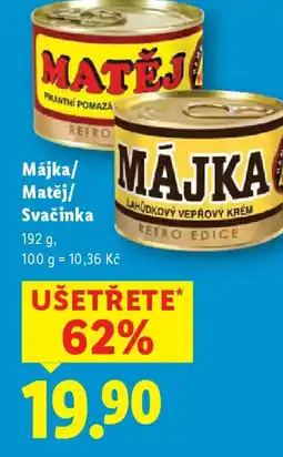 Lidl Májka/ Matěj/ Svačinka nabídka