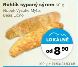 Konzum Rohlík sypaný sýrem nabídka