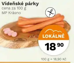 Konzum Vídeňské párky nabídka