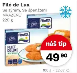 Konzum Filé de Lux Se sýrem, Se špenátem nabídka