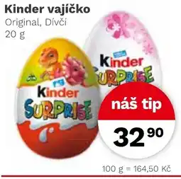 Konzum Kinder vajíčko Original, Dívčí nabídka