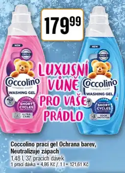 TEMPO Coccolino prací gel Ochrana barev, Neutralizuje zápach nabídka