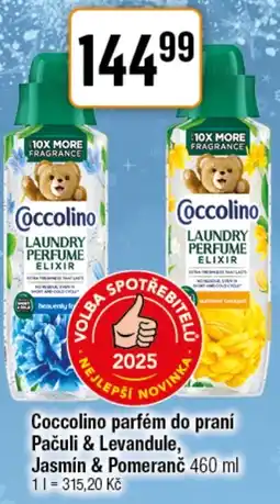 TEMPO Coccolino parfém do praní Pačuli & Levandule, Jasmín & Pomeranč nabídka