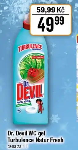TEMPO Dr. Devil WC gel Turbulence Natur Fresh nabídka