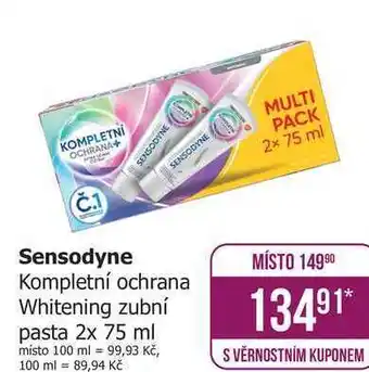 Sensodyne Kompletní ochrana Whitening zubní pasta