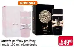 Teta Lattafa parfémy pro ženy i muže 100 ml, různé druhy nabídka