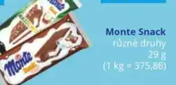 Potraviny CZ Monte Snack nabídka
