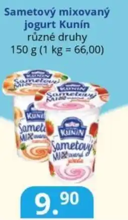 Potraviny CZ Sametový mixovaný jogurt Kunín nabídka