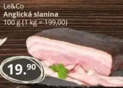 Potraviny CZ Le&Co Anglická slanina nabídka