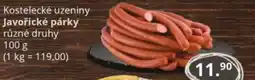 Potraviny CZ Kostelecké uzeniny Javořické párky nabídka