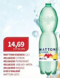 Kubík potraviny Mattoni esence nabídka