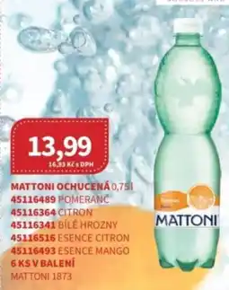 Kubík potraviny Mattoni ochucená nabídka