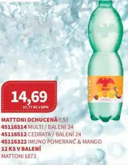 Kubík potraviny Mattoni ochucená nabídka