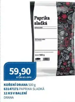 Kubík potraviny Koření drana nabídka