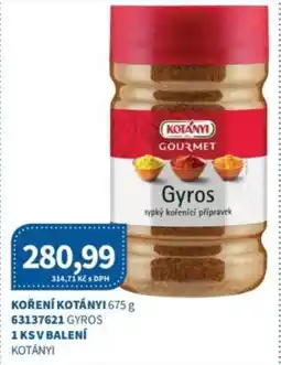 Kubík potraviny Koření kotányi nabídka