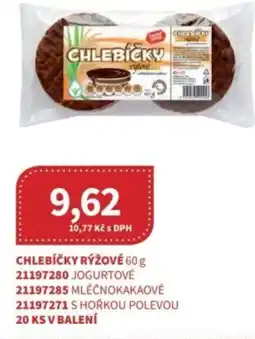 Kubík potraviny Ceská cena Chlebíčky rýžové nabídka