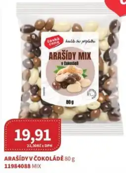 Kubík potraviny Ceská cena Arašídy v čokoládě nabídka