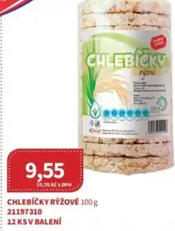 Kubík potraviny Ceská cena Chlebíčky rýžové nabídka