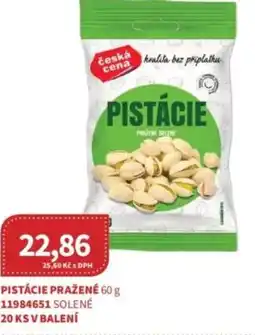 Kubík potraviny Ceská cena Pistácie pražené nabídka