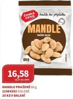 Kubík potraviny Ceská cena Mandle pražené nabídka