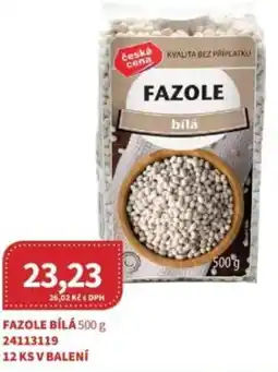 Kubík potraviny Ceská cena Fazole bílá nabídka