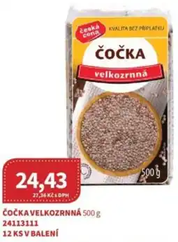 Kubík potraviny Ceská cena Čočka velkozrnná nabídka