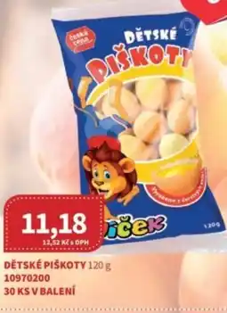 Kubík potraviny Ceská cena Dětské piškoty nabídka