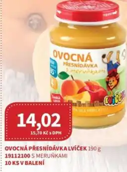 Kubík potraviny Ovocná přesnídávka lvíček nabídka