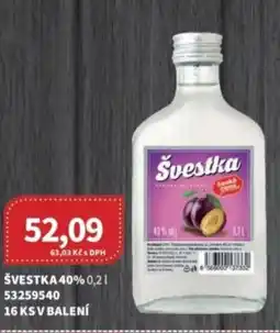 Kubík potraviny Ceská cena Švestka 40% nabídka