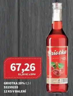 Kubík potraviny Ceská cena Griotka 20% nabídka