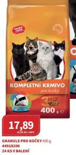 Kubík potraviny Ceská cena Granule pro kočky nabídka