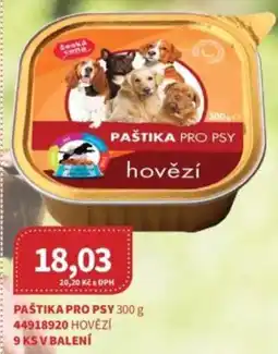 Kubík potraviny Ceská cena Paštika pro psy nabídka