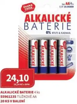 Kubík potraviny Ceská cena Alkalické baterie nabídka