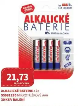 Kubík potraviny Ceská cena Alkalické baterie nabídka