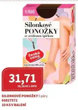 Kubík potraviny Ceská cena Silonkové ponožky nabídka