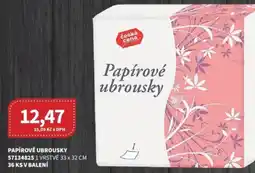 Kubík potraviny Ceská cena Papírové ubrousky nabídka