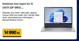 Datart Notebook Acer Aspire Go 15 (AG15-32P-38K6) nabídka
