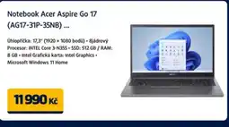 Datart Notebook Acer Aspire Go 17 (AG17-31P-35NB) nabídka