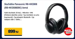 Datart Sluchátka Panasonic RB-HX330B (RB-HX330BDEK) černá nabídka
