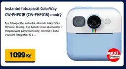 Datart Instantní fotoaparát ColorWay CW-PHP01B (CW-PHP01B) modrý nabídka