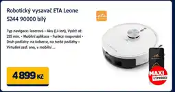 Datart Robotický vysavač ETA Leone 5244 90000 bílý nabídka