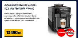 Datart Automatický kávovar Siemens EQ.6 plus TE651319RW černý nabídka