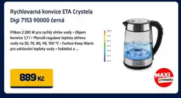 Datart Rychlovarná konvice ETA Crystela Digi 7153 90000 černá nabídka
