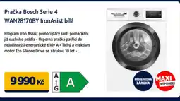 Datart Pračka Bosch Serie 4 WAN28170BY IronAsist bílá nabídka
